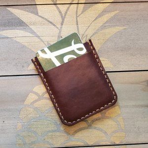 ScapeGrace Designs Slim three slot leather wallet